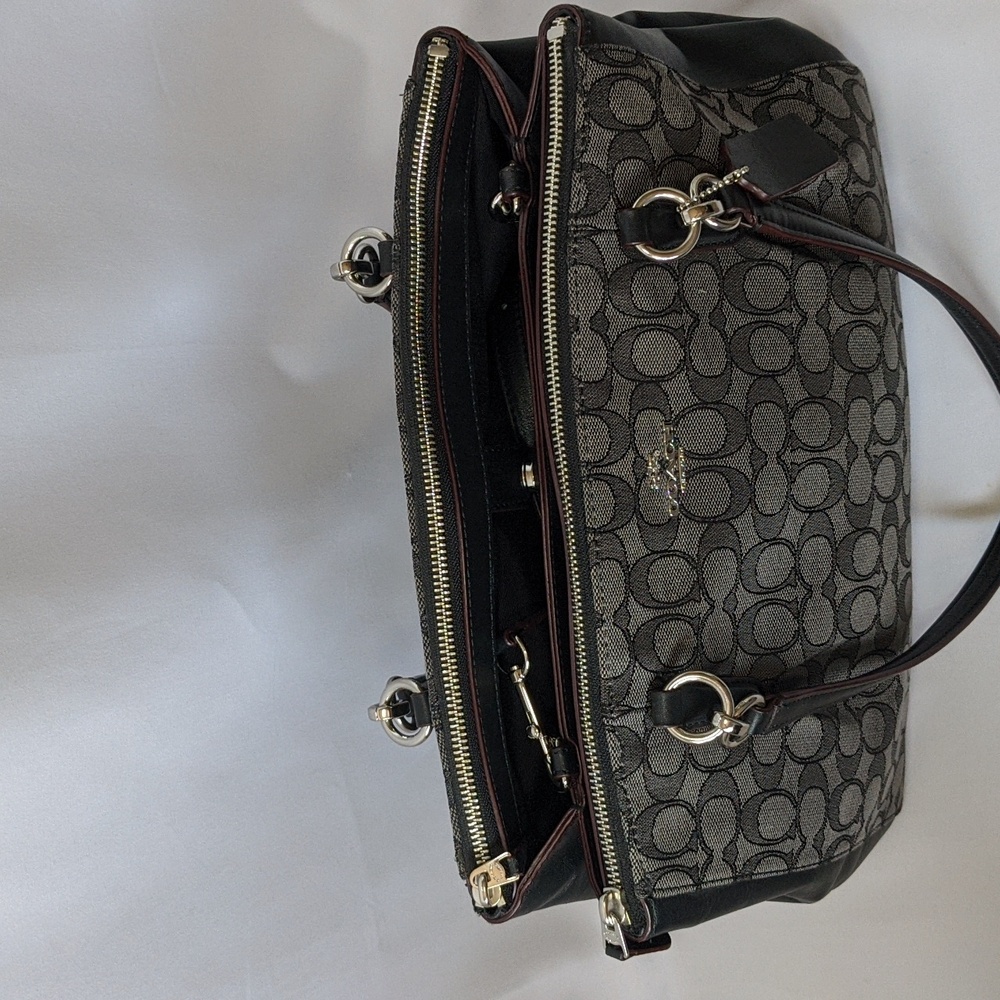 Coach Black and Gray Shoulder Bag - Picture 2 of 10